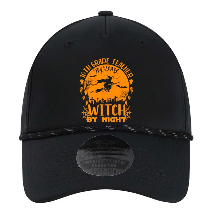 10Th Grade Teacher By Day Witch By Night Funny Halloween Gift Performance The Dyno Cap