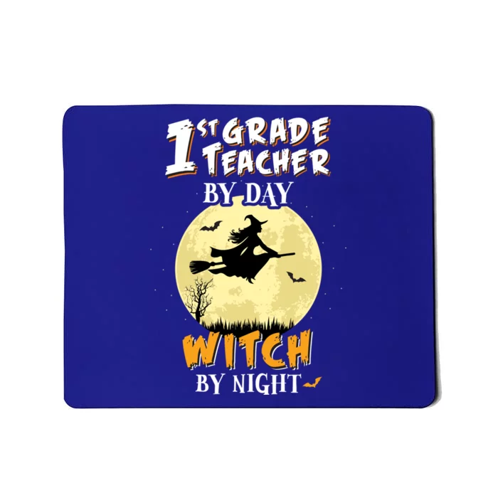 1St Grade Teacher By Day Witch By Night Gift School Mousepad