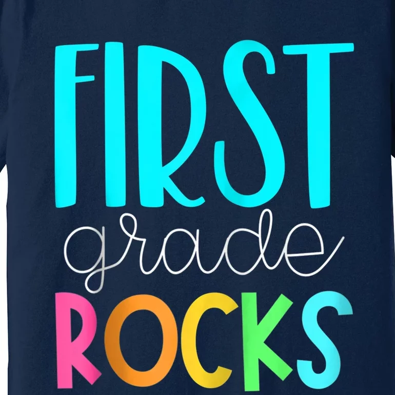 1st grade teacher - 1st grade rocks Zip Hoodie Premium T-Shirt