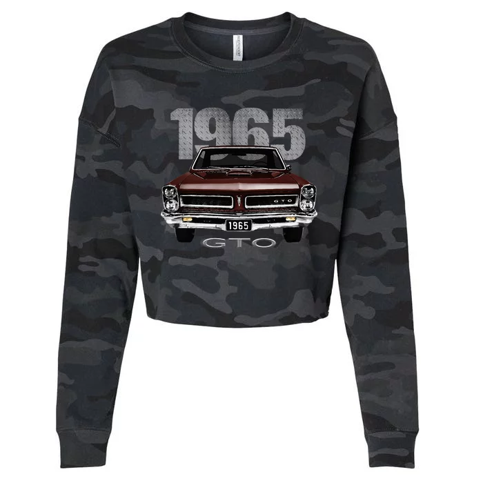 1965 Gto Vintage Cars Classic Cropped Pullover Crew