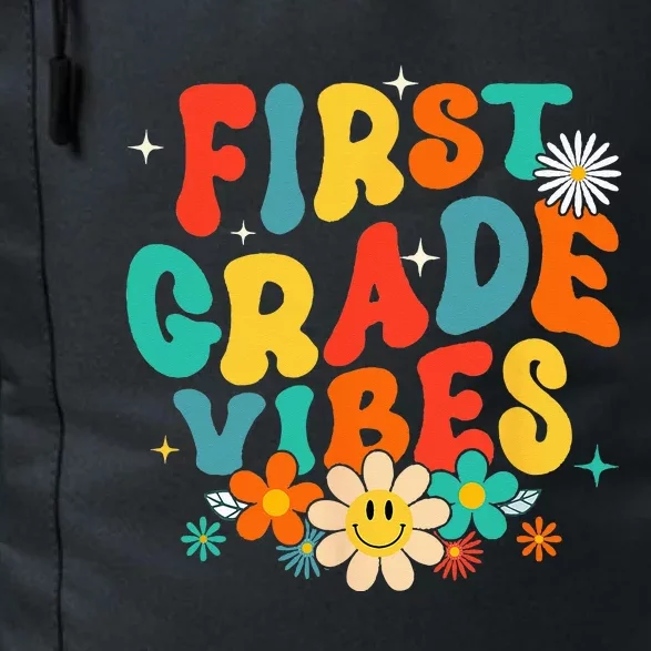 1st Grade Vibes Back To School Retro First Grade Teachers Daily Commute Backpack