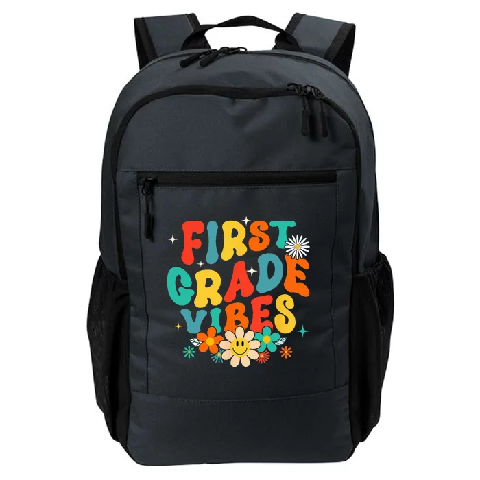 1st Grade Vibes Back To School Retro First Grade Teachers Daily Commute Backpack