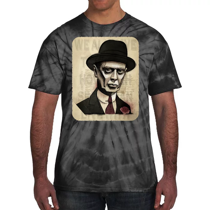 1920s Gangster Vintage Retro Art Design Tie-Dye T-Shirt