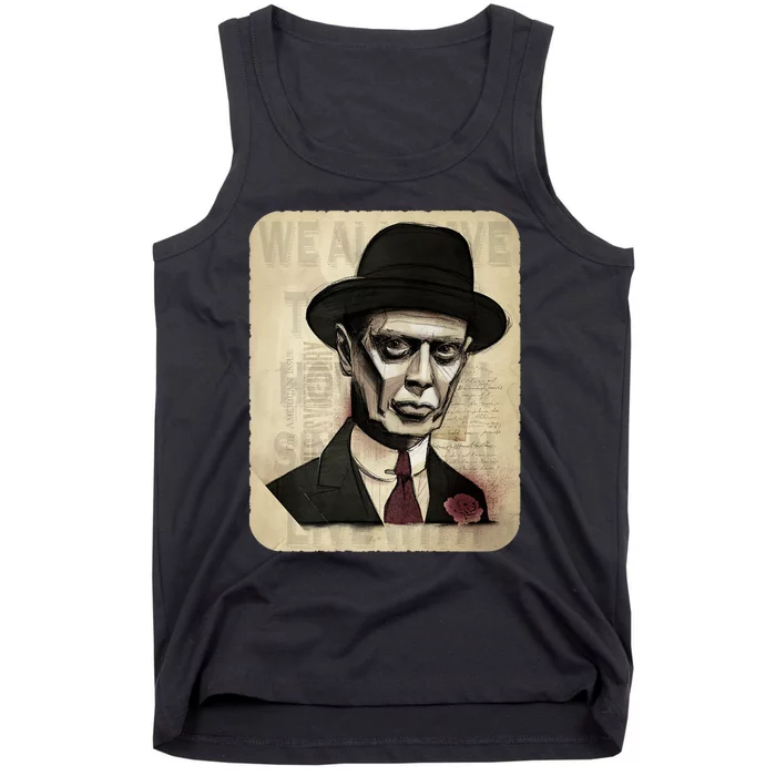 1920s Gangster Vintage Retro Art Design Tank Top