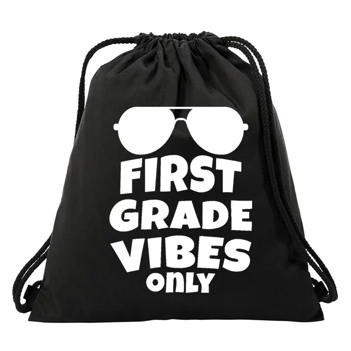 1st Grade Vibes Only Sunglasses 1st Day of School Gift Drawstring Bag