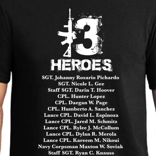 13 Heroes 08funny Gift26funny Gift2021 Never Forget Honor Fallen Soldiers Gift C Pajama Set