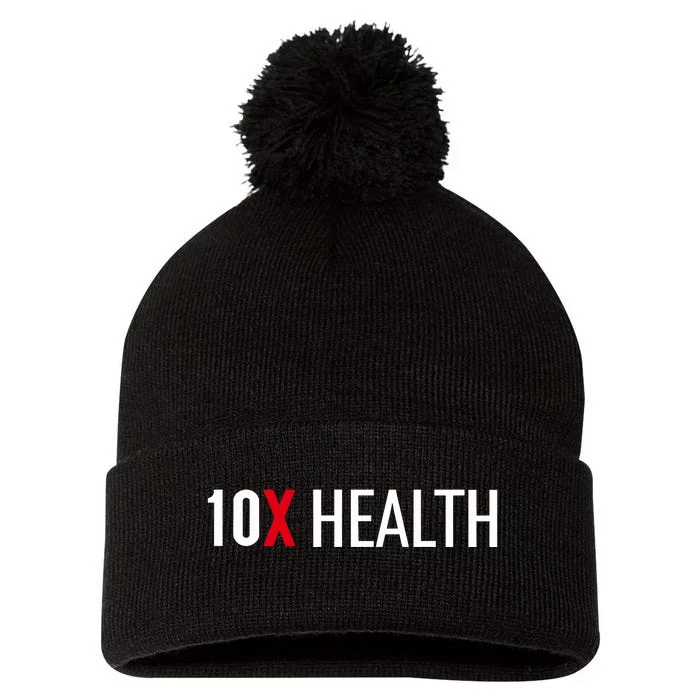 10x Health Pom Pom 12in Knit Beanie