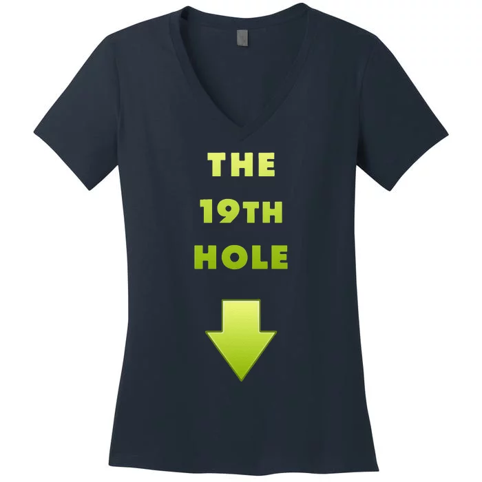 19th Hole Women's V-Neck T-Shirt