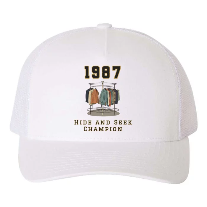 1987 Hide And Seek Champion Bigfoot Yupoong Adult 5-Panel Trucker Hat