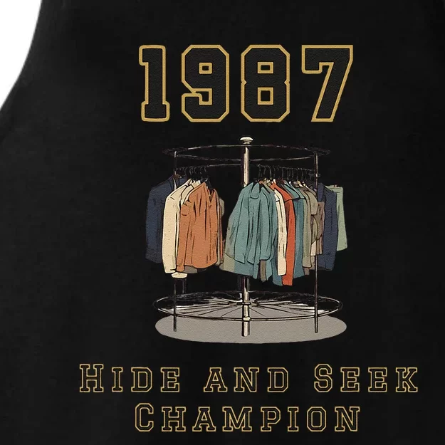 1987 Hide And Seek Champion Ladies Tri-Blend Wicking Tank