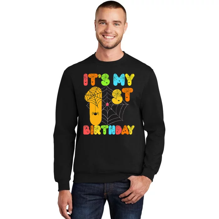 1st Halloween Birthday Party Decorations Sweatshirt