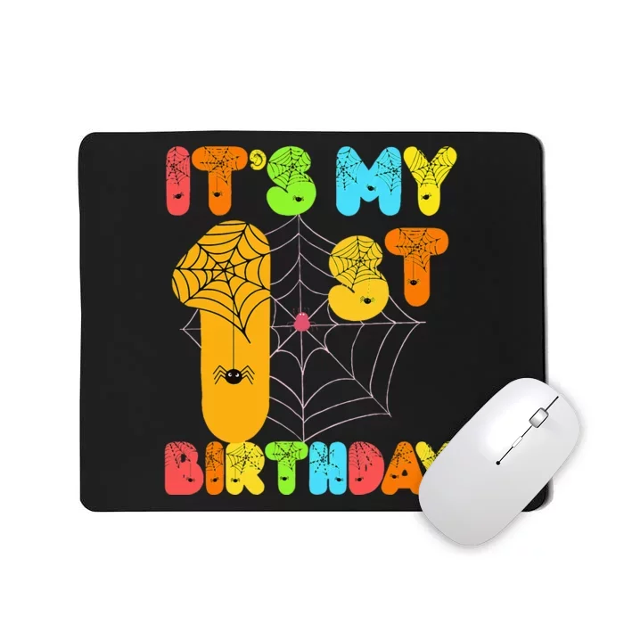 1st Halloween Birthday Party Decorations Mousepad