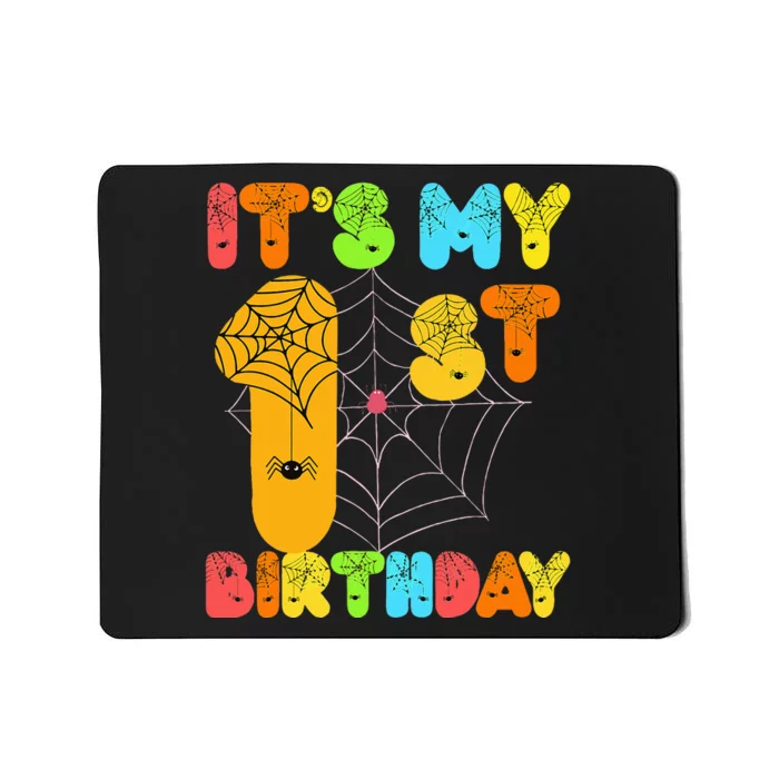 1st Halloween Birthday Party Decorations Mousepad