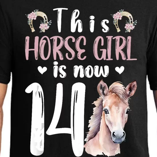 14th Horse Birthday Party 14 Year Old Girl Horses Birthday Pajama Set