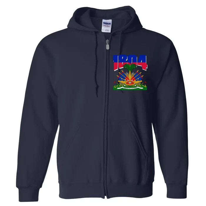 1804 Haiti Haitian Independence Full Zip Hoodie