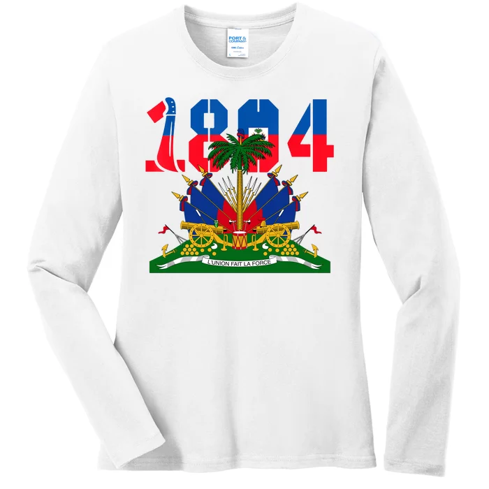 1804 Haiti Haitian Flag Day Independence Ladies Long Sleeve Shirt