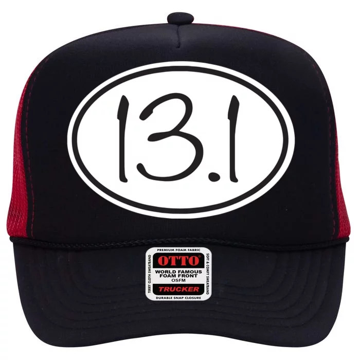 131 Half Marathon Mom Running Mommy Runner High Crown Mesh Trucker Hat