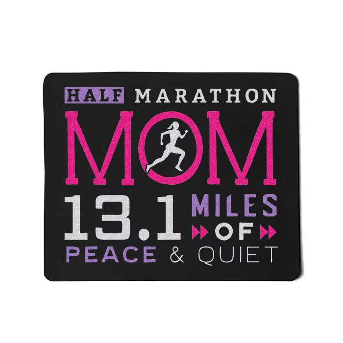 13.1 Half Marathon Mom Running Mommy Runner Women Mousepad