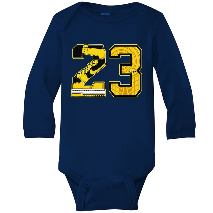 1 High Og Pollen Sneaker Match S Number 23 Halloween Baby Long Sleeve Bodysuit