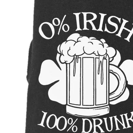 1 Irish 100 Drunk Beer Lover Happy St Patrick Day Doggie 3-End Fleece Hoodie