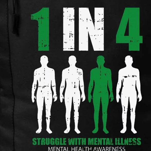 1 In 4 Struggle With Mental Illness Mental Health Awareness Daily Commute Backpack