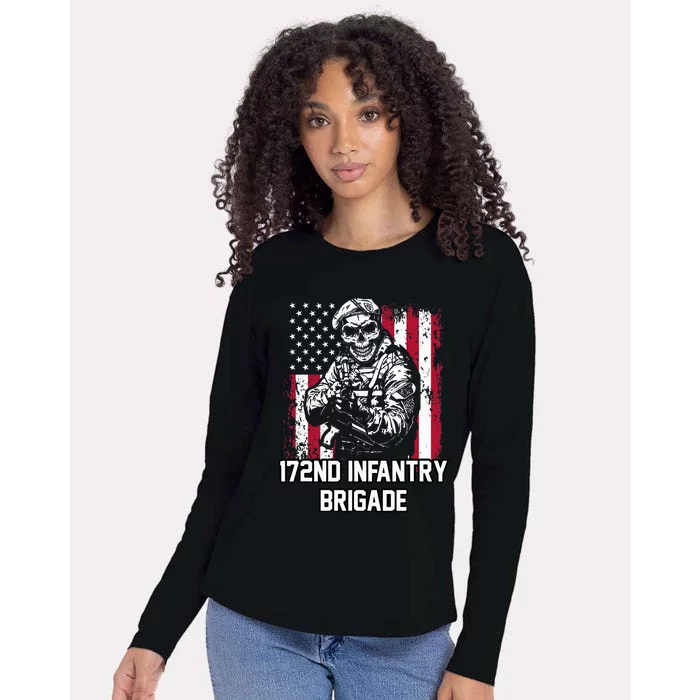 172nd Infantry Brigade Womens Cotton Relaxed Long Sleeve T-Shirt