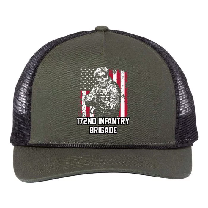 172nd Infantry Brigade Retro Rope Trucker Hat Cap