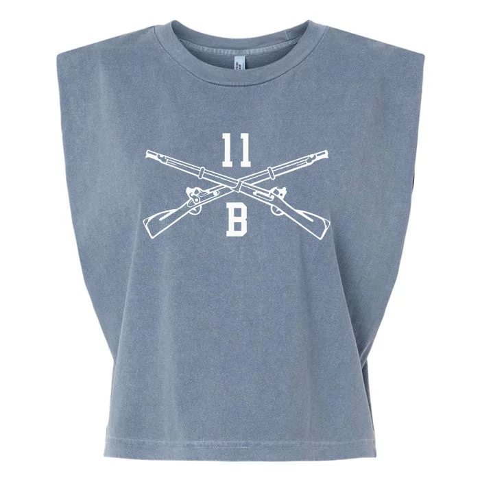 11b Infantryman Crossed Rifles Garment-Dyed Women's Muscle Tee