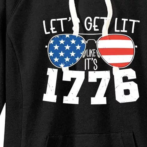 1776 Independence Day 4th Of July Women's Fleece Hoodie