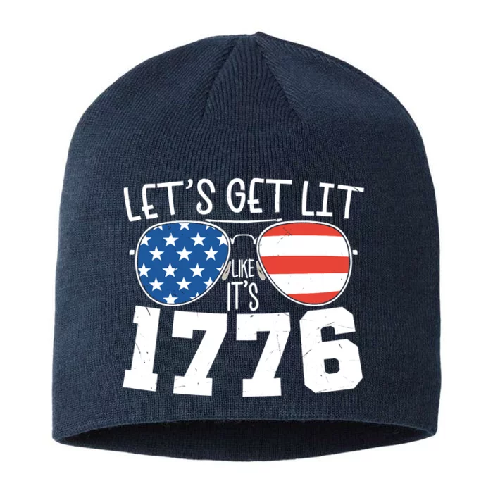 1776 Independence Day 4th Of July 8 1/2in Sustainable Knit Beanie