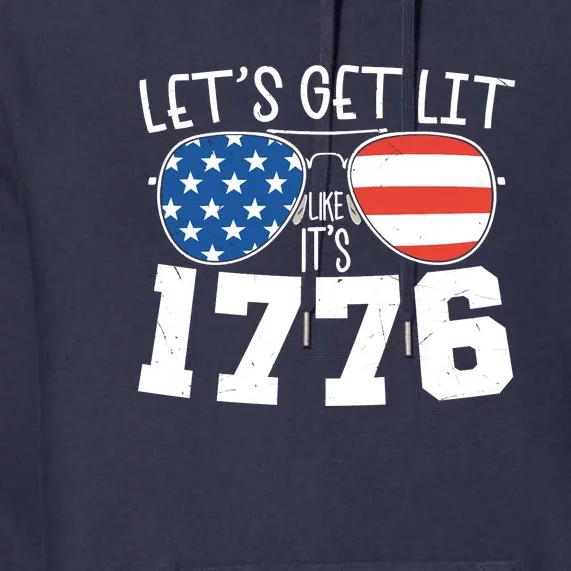 1776 Independence Day 4th Of July Premium Hoodie