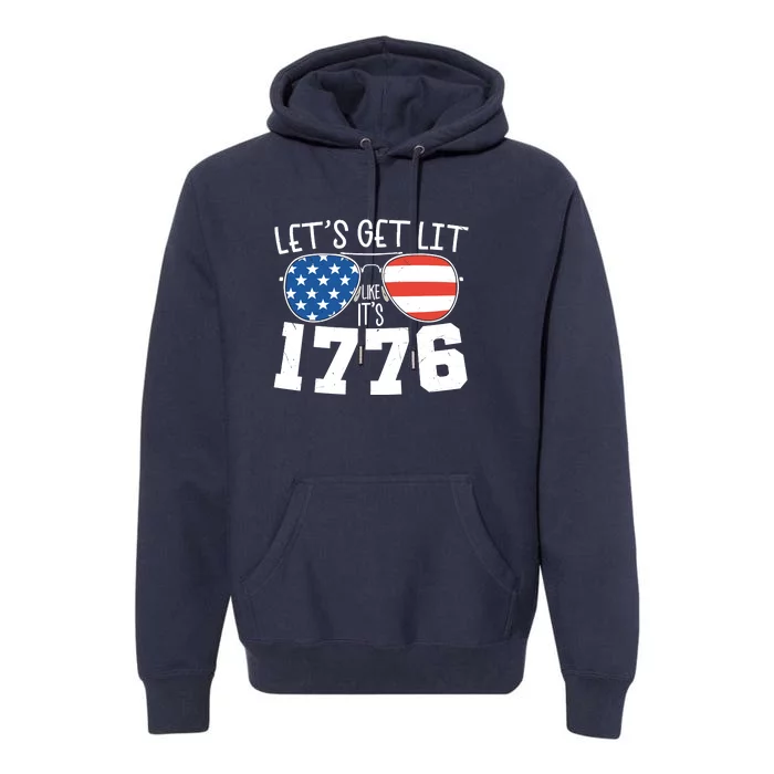 1776 Independence Day 4th Of July Premium Hoodie