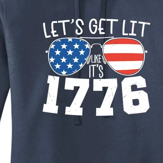 1776 Independence Day 4th Of July Women's Pullover Hoodie