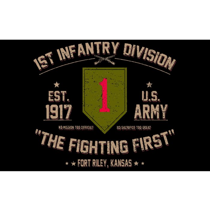 1st Infantry Division Veteran The Fighting First Bumper Sticker