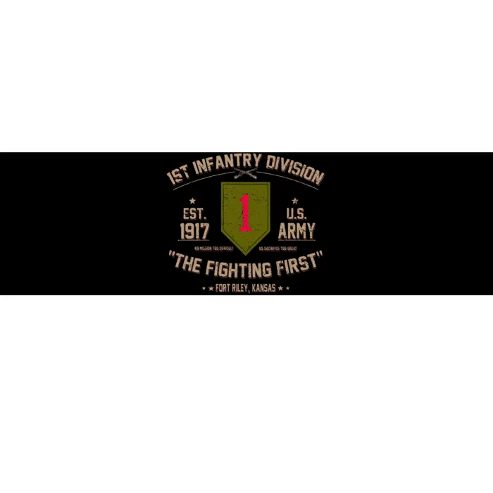 1st Infantry Division Veteran The Fighting First Bumper Sticker