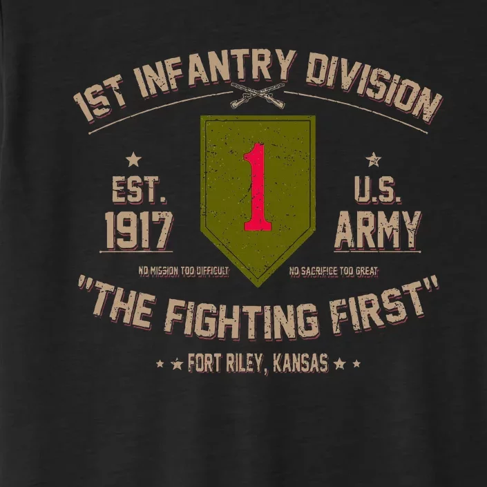 1st Infantry Division Veteran The Fighting First ChromaSoft Performance T-Shirt