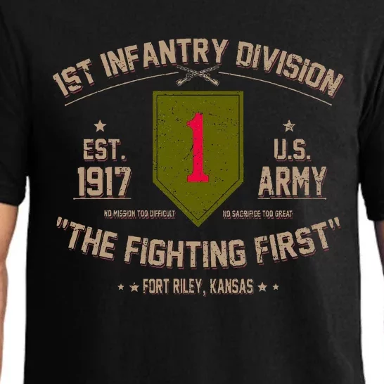 1st Infantry Division Veteran The Fighting First Pajama Set