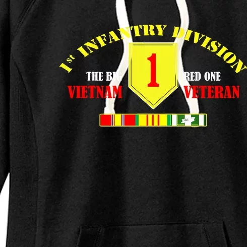 1st Infantry Division Vietnam Veteran, The Big Red One Women's Fleece Hoodie