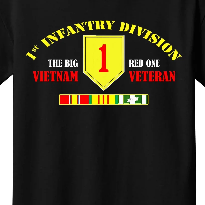 1st Infantry Division Vietnam Veteran, The Big Red One Kids T-Shirt