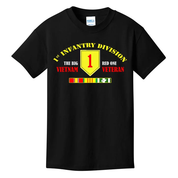 1st Infantry Division Vietnam Veteran, The Big Red One Kids T-Shirt