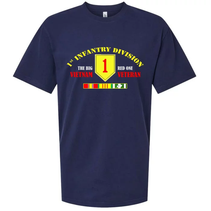 1st Infantry Division Vietnam Veteran, The Big Red One Sueded Cloud Jersey T-Shirt