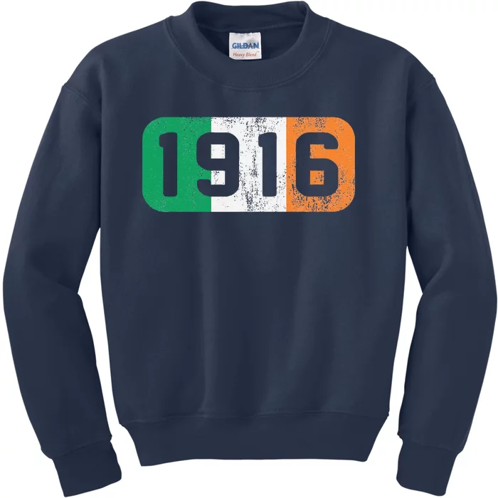 1916 Ireland Flag Irish Rebellion Easter Rising Kids Sweatshirt