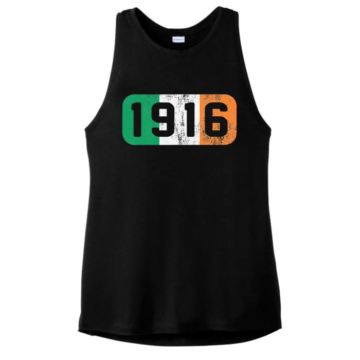 1916 Ireland Flag Irish Rebellion Easter Rising Ladies Tri-Blend Wicking Tank