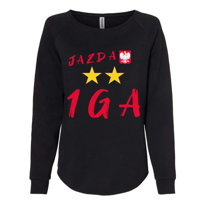 1ga Iga Polish Tennis Number One Jazda Womens California Wash Sweatshirt