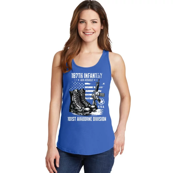 187th Infantry Regiment 101st Airborne Division Veteran Ladies Essential Tank