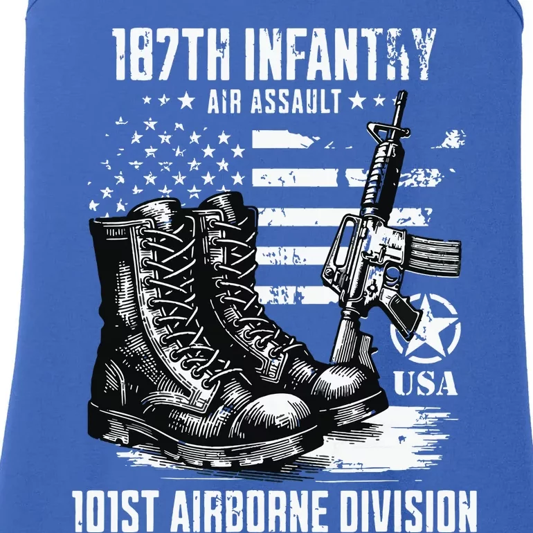 187th Infantry Regiment 101st Airborne Division Veteran Ladies Essential Tank