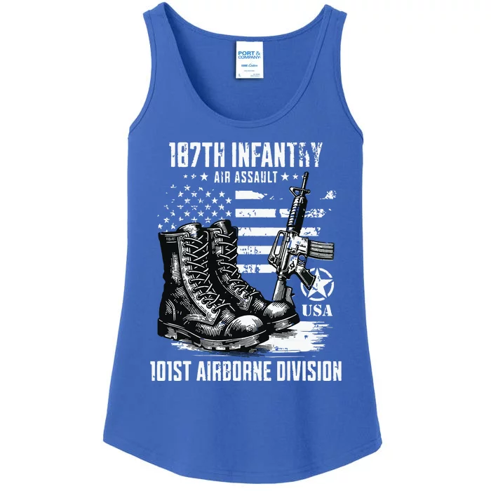 187th Infantry Regiment 101st Airborne Division Veteran Ladies Essential Tank