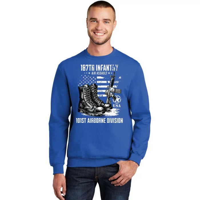 187th Infantry Regiment 101st Airborne Division Veteran Tall Sweatshirt