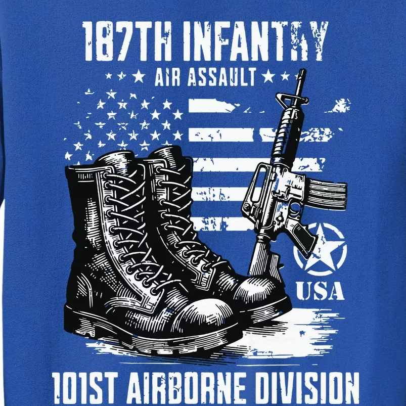 187th Infantry Regiment 101st Airborne Division Veteran Tall Sweatshirt