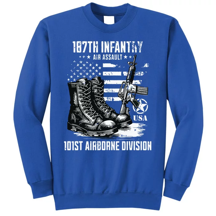 187th Infantry Regiment 101st Airborne Division Veteran Tall Sweatshirt